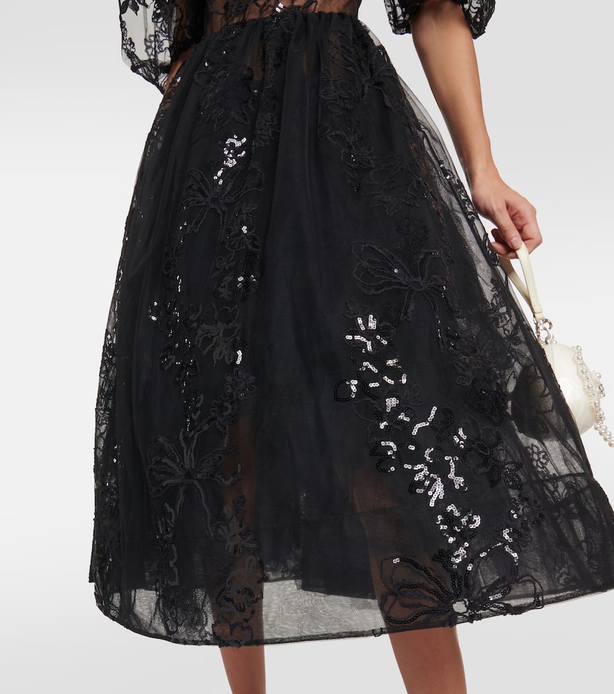 Simone Rocha Sequined tulle gown