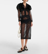 Simone Rocha Sheer tulle pencil skirt