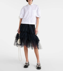 Simone Rocha Tracker satin flats
