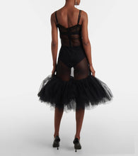 Simone Rocha Tulle-trimmed slip dress