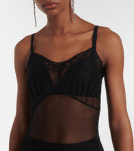 Simone Rocha Tulle-trimmed slip dress