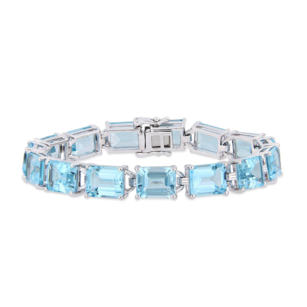 Sky Blue Topaz Sterling Silver Bracelet