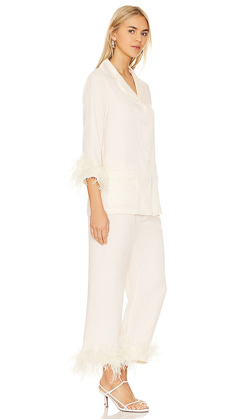 Sleeper Wedding Pajama Set in Cream