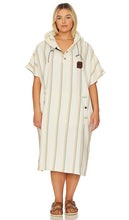 Slowtide Baja Stripe Poncho in Cream