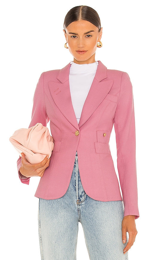 Smythe Classic Duchess Blazer in Pink