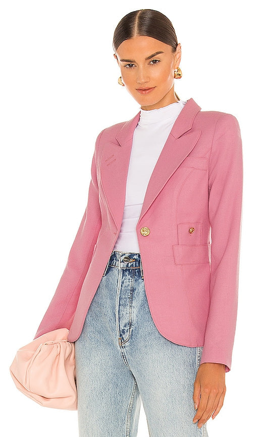 Smythe Classic Duchess Blazer in Pink
