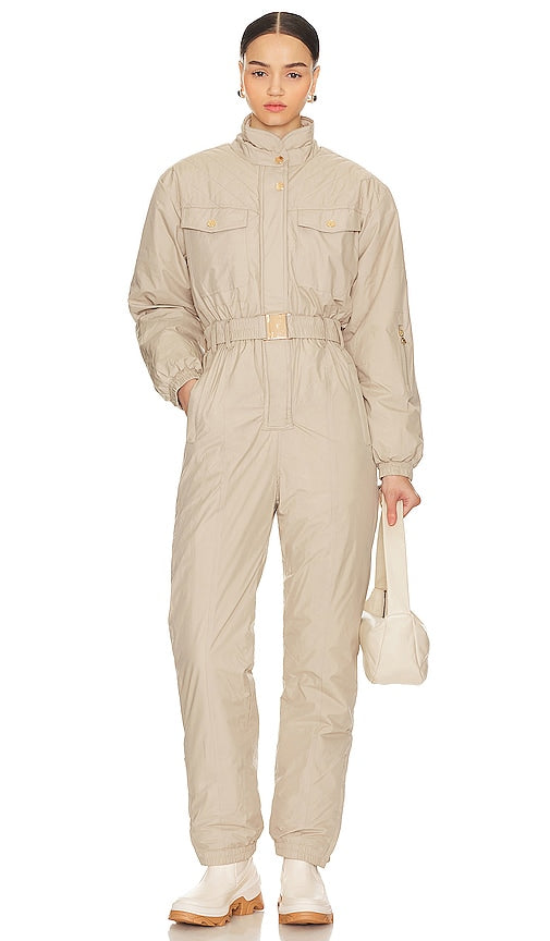 Snowroller Pernille Ski Suit in Beige - Combinaison de ski Snowroller Pernille en beige - 米色 Snowroller Pernille 滑雪服 - Snowroller Pernille Skianzug in Beige - Snowroller Pernille 스키복베이지 색상 - Tuta da sci Snowroller Pernille in beige