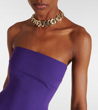 Solace London Alessandra off-shoulder satin gown