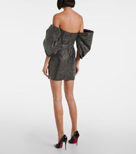 Solace London Elina embellished off-shoulder minidress