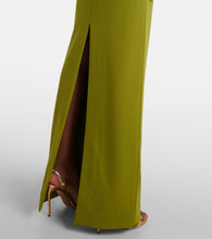 Solace London Lotta off-shoulder Crêpe gown