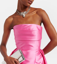 Solace London Strapless satin twill gown