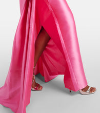 Solace London Strapless satin twill gown