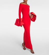 Solace London Talia off-shoulder  gown