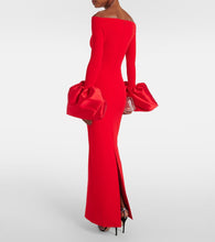 Solace London Talia off-shoulder  gown