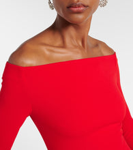 Solace London Talia off-shoulder  gown