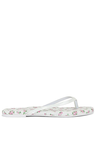 Solei Sea Floral Sandal in White - Sandale florale de mer Solei en blanc - Solei Sea 白色花卉凉鞋 - Solei Sea Floral Sandale in Weiß - Solei 씨 플로럴 샌들화이트 색상 - Sandalo floreale Solei Sea in bianco