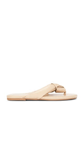 Solei Sea Gigi Sandal in Beige | Bistro Flat Sandals for Women