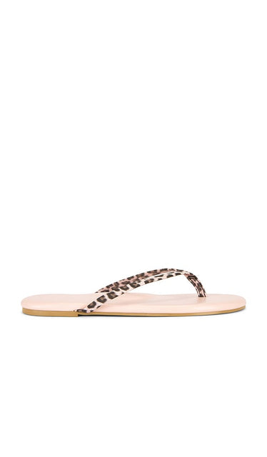 Solei Sea Indie Novelty in Multi | Leopard Marshmallow Flip Flop Sandals for Women