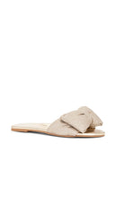 Solei Sea Rafie Sandal in Metallic Gold
