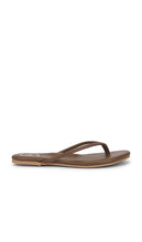 Solei Sea Vivie Sandal in Chocolate | Tobacco Flat Sandals for Women