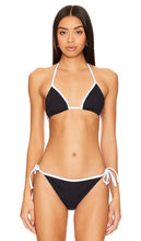 Solid & Striped Iris Bikini Top in Black - Haut de bikini Iris uni et rayé en noir - 黑色纯色和条纹 Iris 比基尼上衣 - Einfarbiges und gestreiftes Iris-Bikinioberteil in Schwarz - Solid & Striped Iris 비키니 탑블랙 색상 - Top bikini Iris tinta unita e rigato in nero