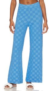 Solid & Striped Logan Pant in Blue - Pantalon Logan uni et rayé en bleu - 蓝色纯色 & 条纹 Logan 长裤 - Einfarbige und gestreifte Logan-Hose in Blau - 솔리드 & 스트라이프 로건 팬츠 블루 색상 - Pantaloni Logan tinta unita e a righe in blu