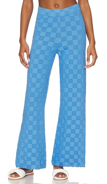 Solid & Striped Logan Pant in Blue - Pantalon Logan uni et rayé en bleu - 蓝色纯色 & 条纹 Logan 长裤 - Einfarbige und gestreifte Logan-Hose in Blau - 솔리드 & 스트라이프 로건 팬츠 블루 색상 - Pantaloni Logan tinta unita e a righe in blu