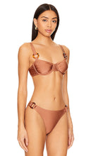 Solid & Striped Maia Bikini Top in Brown