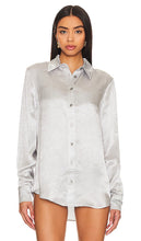 Solid & Striped Oxford Tunic in Metallic Silver