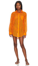Solid & Striped Oxford Tunic in Orange