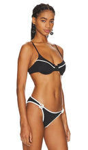 Solid & Striped The Harley Bikini Top in Black