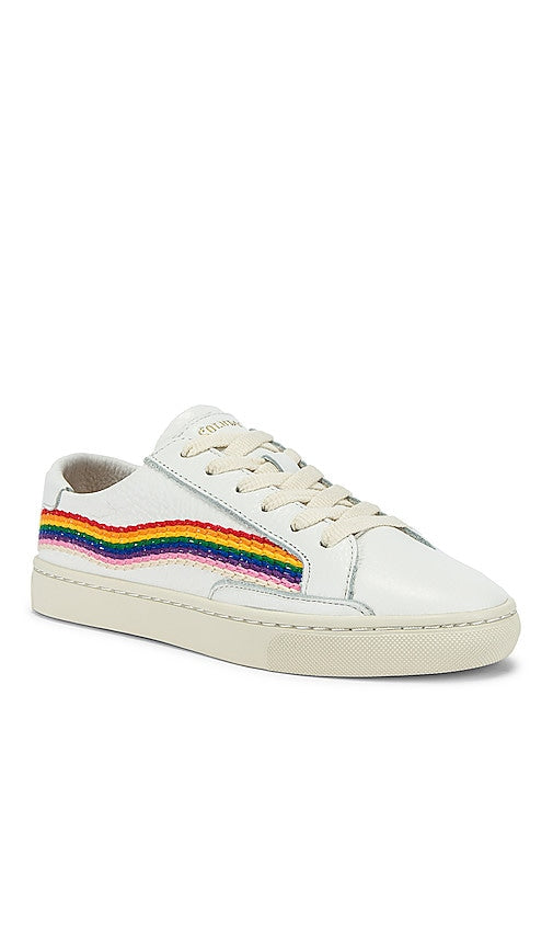 Soludos Rainbow Wave Sneaker in White