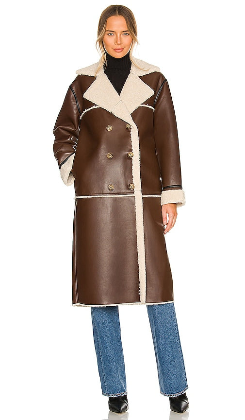Song of Style Farrah Coat in Chocolate