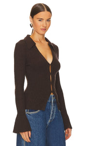 Song of Style Juliet Cardigan in Chocolate
