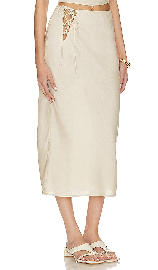 Song of Style Noa Skirt in Beige