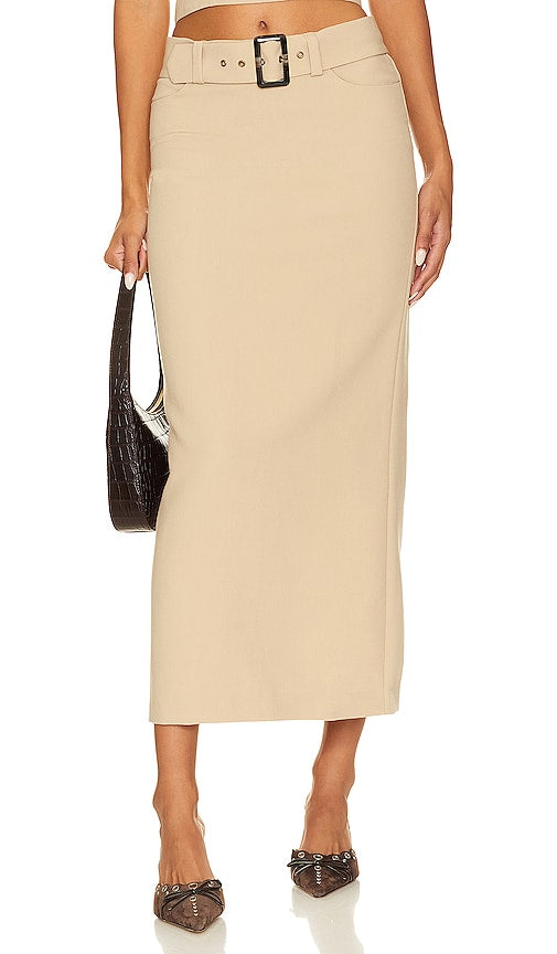 Song of Style Perdita Maxi Skirt in Beige - Song of Style - Jupe longue Perdita en beige - Song of Style Perdita 米色长裙 - Song of Style Perdita Maxirock in Beige - Song of Style Perdita 맥시 스커트 베이지 색상 - Gonna lunga Song of Style Perdita in beige