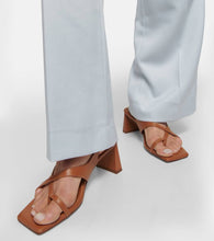 Souliers Martinez Arcos leather slingback sandals