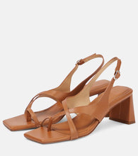 Souliers Martinez Arcos leather slingback sandals