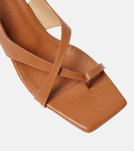 Souliers Martinez Arcos leather slingback sandals