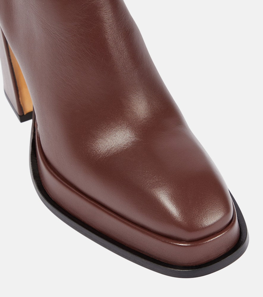 Souliers Martinez Begonia leather knee-high boots