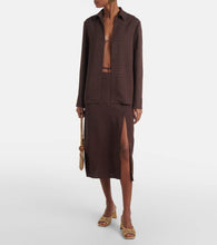 Souliers Martinez Ernestina woven metallic leather mules