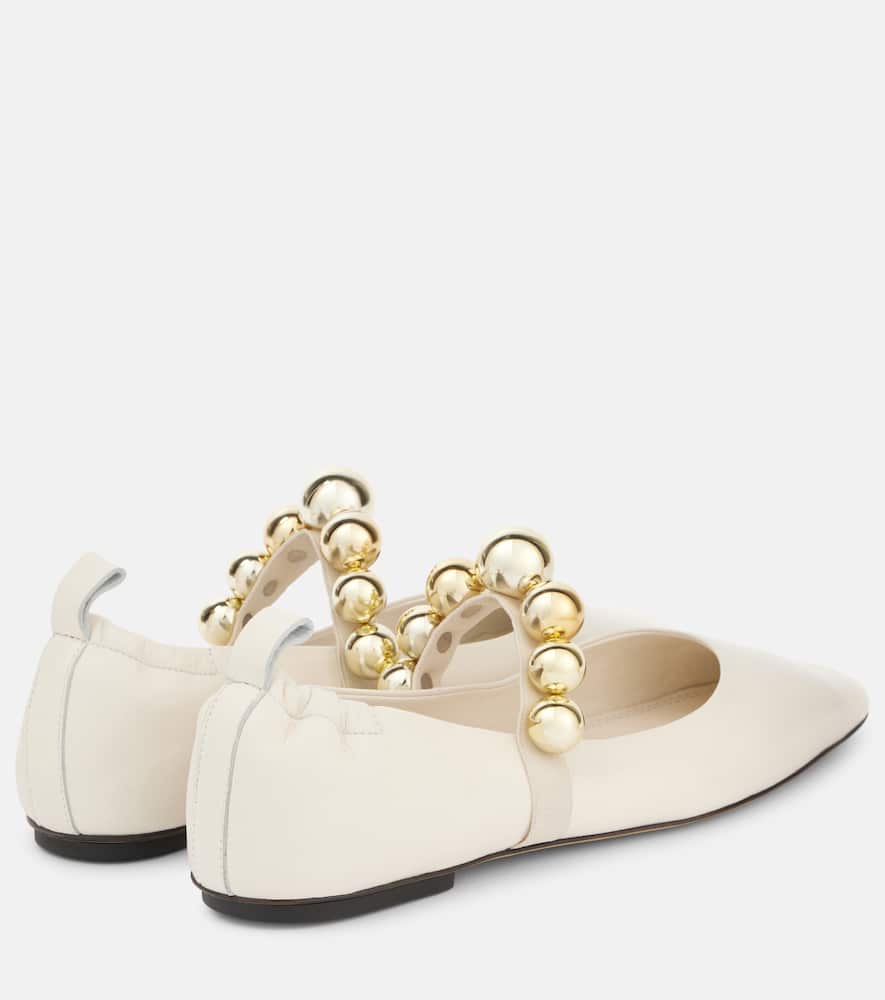 Souliers Martinez Flamenca leather Mary Jane flats