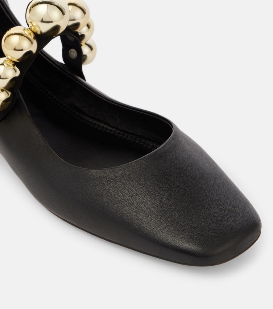 Souliers Martinez Flamenca leather Mary Jane flats