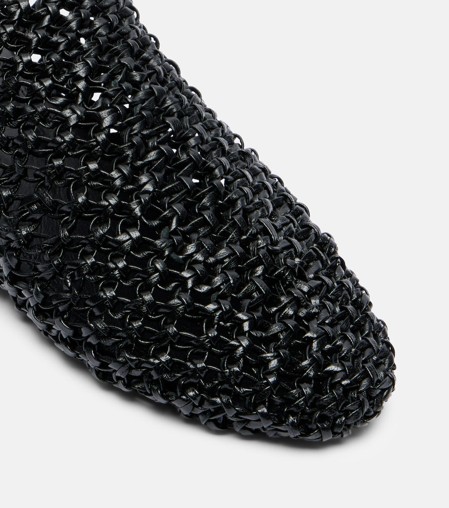 Souliers Martinez Mallorca woven leather mules