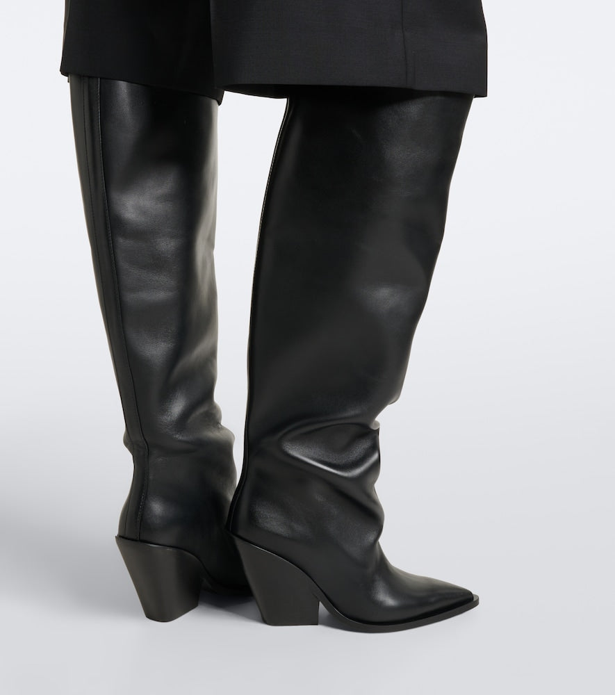 Souliers Martinez Nevada leather knee-high boots