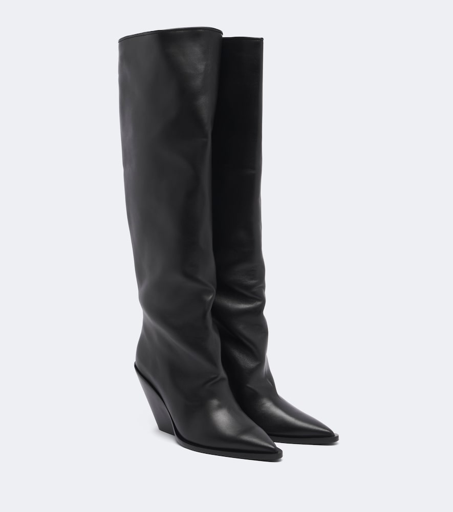Souliers Martinez Nevada leather knee-high boots