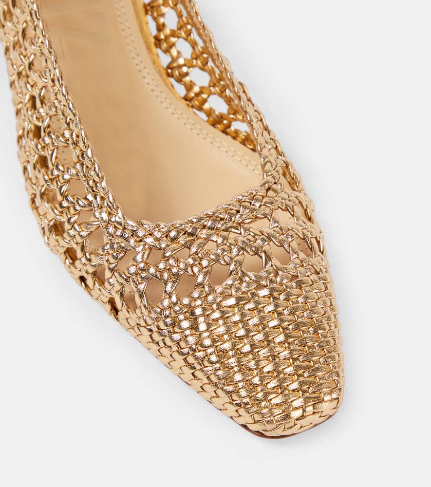 Souliers Martinez Nova Terragona leather slingback pumps
