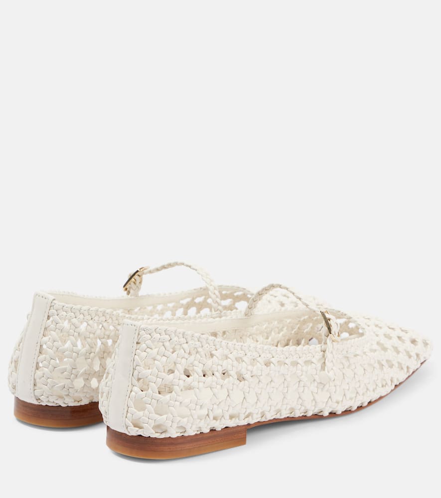 Souliers Martinez Paris woven leather ballet flats
