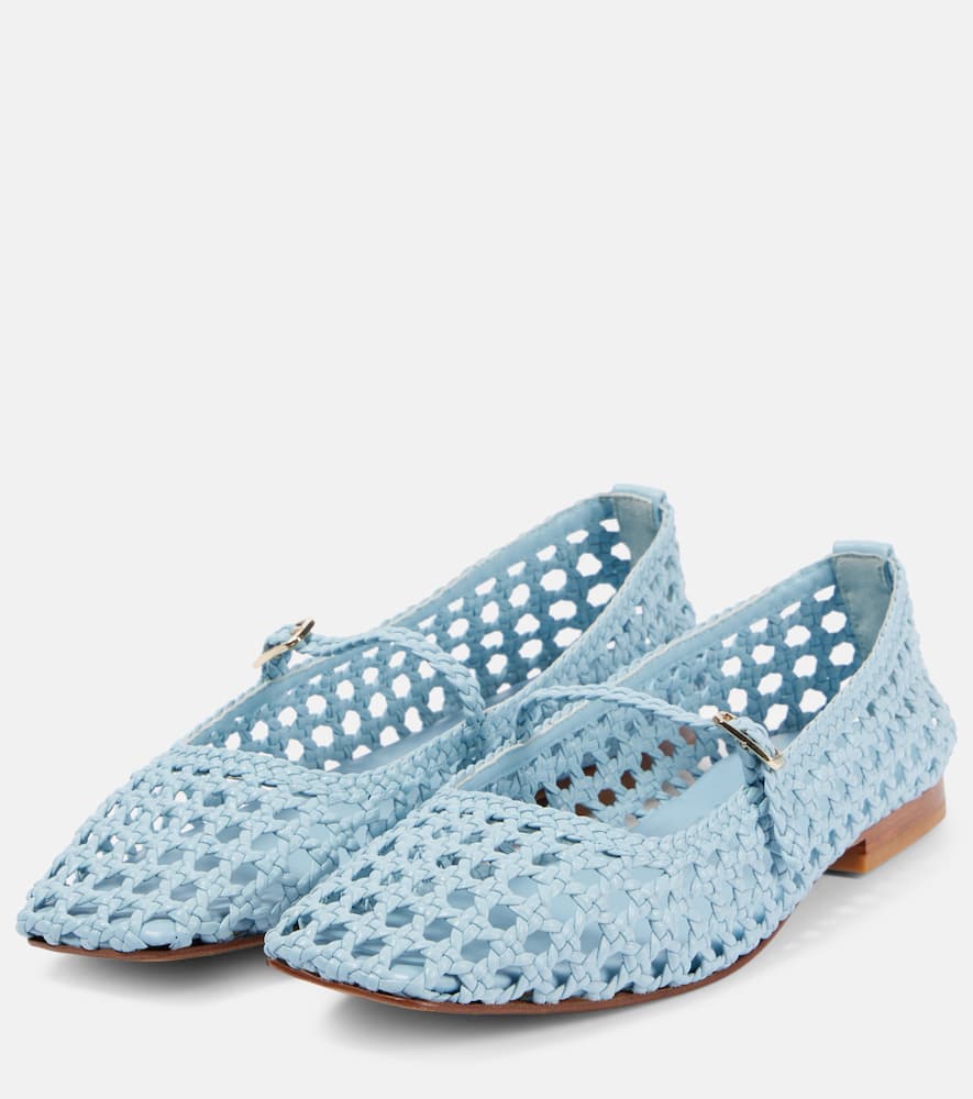 Souliers Martinez Paris woven leather ballet flats