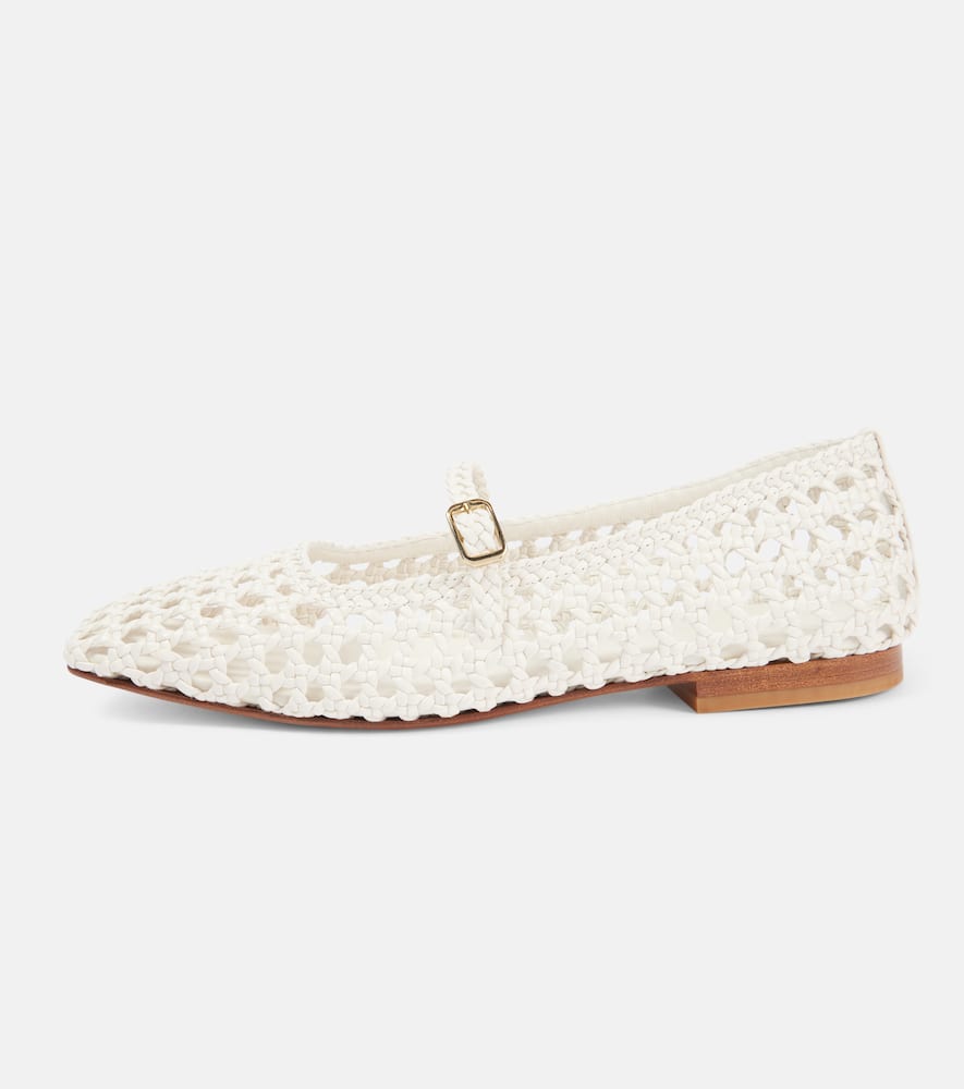 Souliers Martinez Paris woven leather ballet flats
